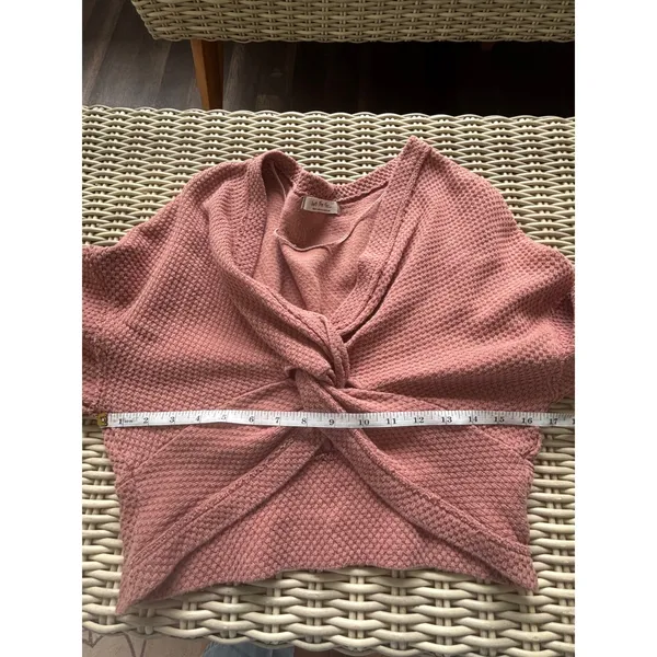 We The Free Free People Fall For You Twist Crop Top Small boho thermal layered - Image 8