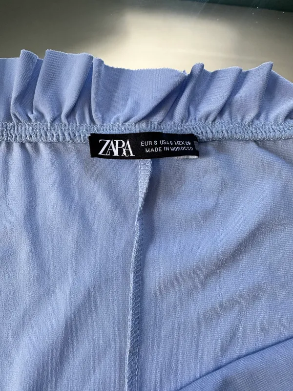 ZARA Baby Blue Midi Dress - Image 2
