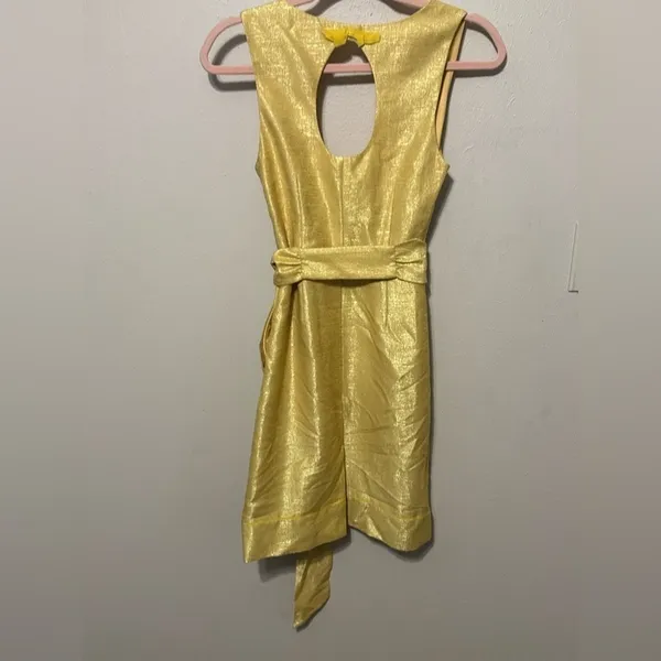 Anthropologie BHDLN There Is‎ Only You and Me Gold bridesmaids dress Size 0 - Image 9