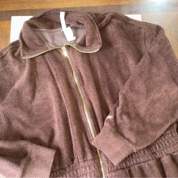 Fabletics Brown Jumpsuit XXL One Piece Athleisure Workout Plus Size - Image 2