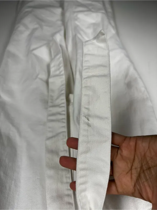 Alice + Olivia White Jean Belted Gorgeous Jumpsuit Women’s Sz 25 - Image 7