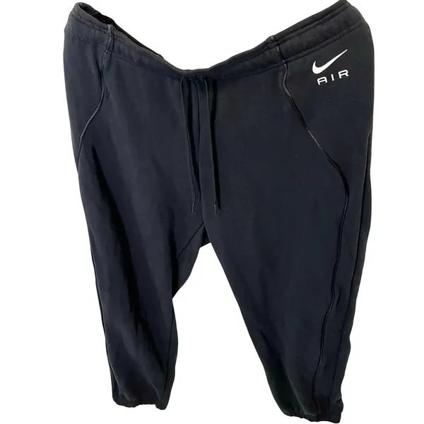 •NWT• NIKE SPORTSWEAR WOMENS BLACK SWEATPANTS • XL with Loose fit - Image 2