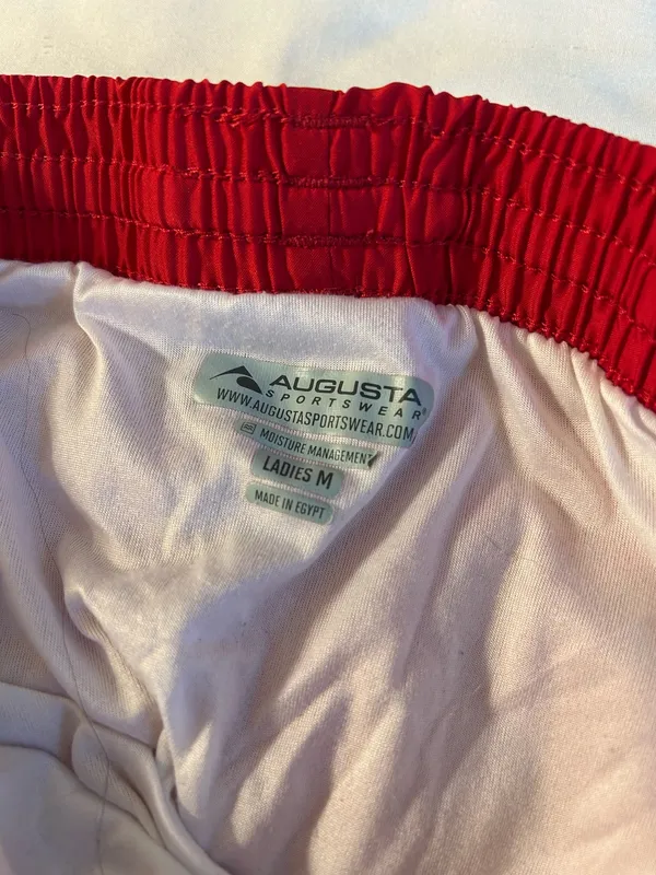 Augusta Sportswear Sacred Heart Red Athletic Shorts - Image 3