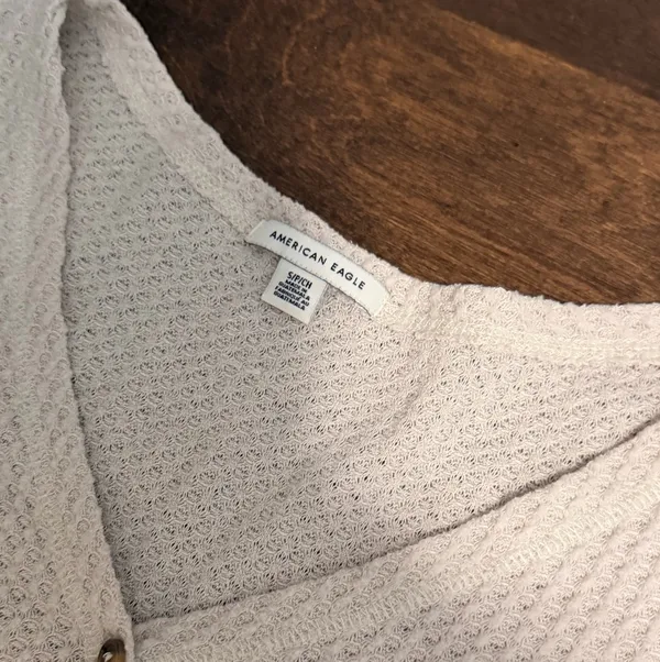 American Eagle Beige Sweater Knit - Image 3