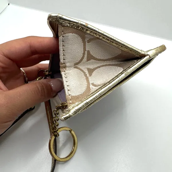 COACH Signature Canvas Coin purse ID holder Card Holder - Image 6