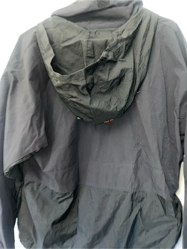 Nike Sportswear Black Half Zip Hooded Windbreaker Jacket Women’s Medium - Image 4