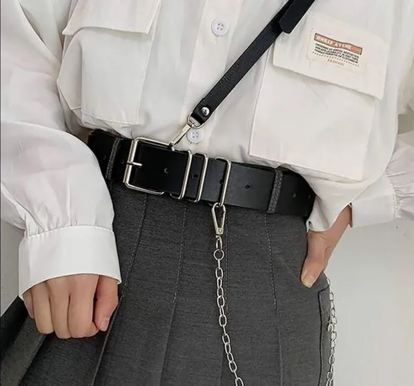 Black Suspender Cross Strap Harness Belt New - Image 9