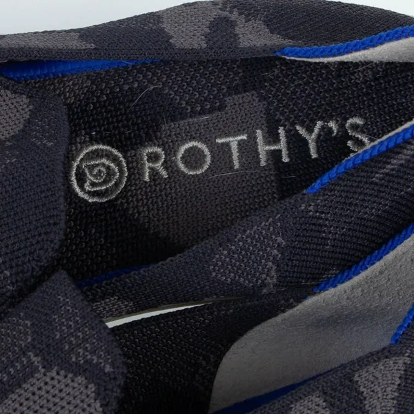 Rothys Womens The Original Slip On Knit Sneakers Shoes Size 7 Gray Camo Casual‎ - Image 6