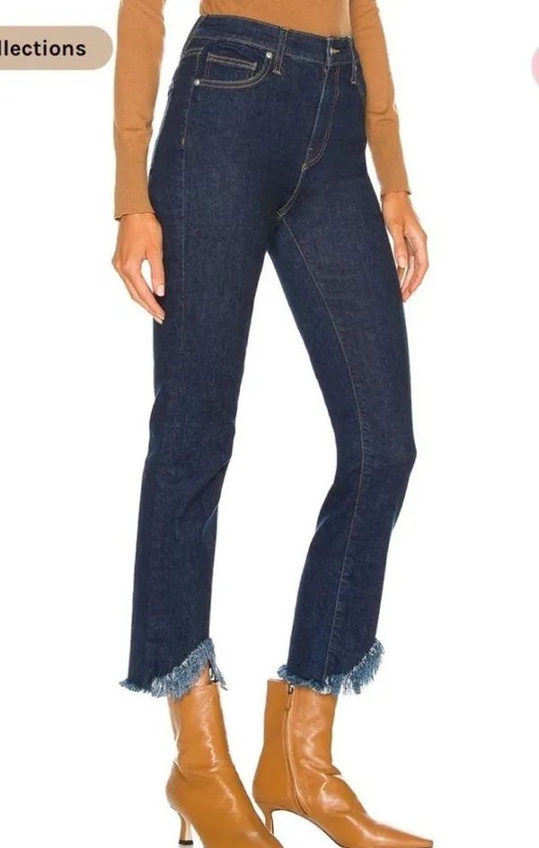 JONATHAN SIMKHAI River High Rise Straight Jeans In Rinse - Image 2