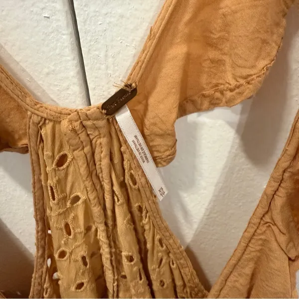 Free People Maeve Ruffle V-neck Eyelet Tank Top - Image 4