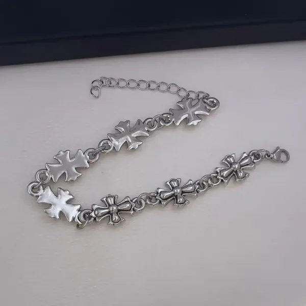 Cross Link Chain Bracelet for Men Women Streetwear Hip Hop Punk Unisex Style - Image 3