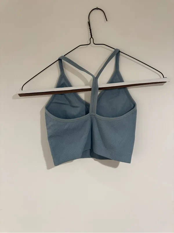 Set Active Blue Ribbed Top - Image 3