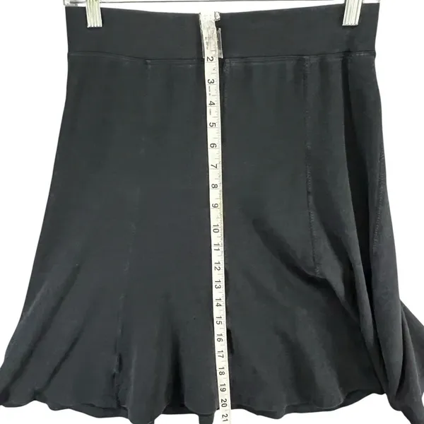 Toad & Co A-Line Pull On Skirt Black Tencel Cotton Blend Sustainable Comfort XS‎ - Image 5