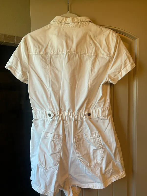 ZARA White Utility Romper - Image 3