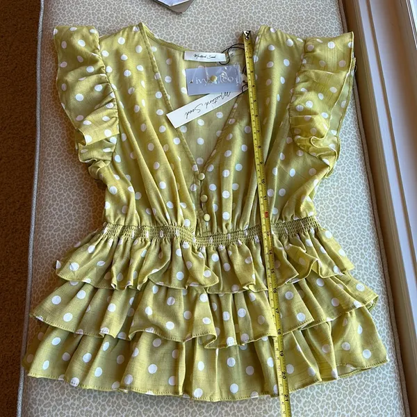 NWT Mustard Seed Tiered Ruffle Top from ivy & Leo - Image 11