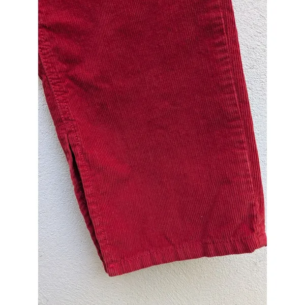 BDG Urban Outfitters Women's Corduroy Jeans Slim Straight Leg High Rise Red 29 - Image 4