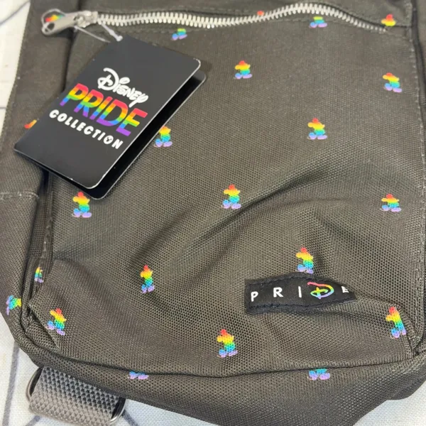 Disney Sling Bag One Size‎ Black Pride Collection Rainbow Mickey Crossbody NWT - Image 7