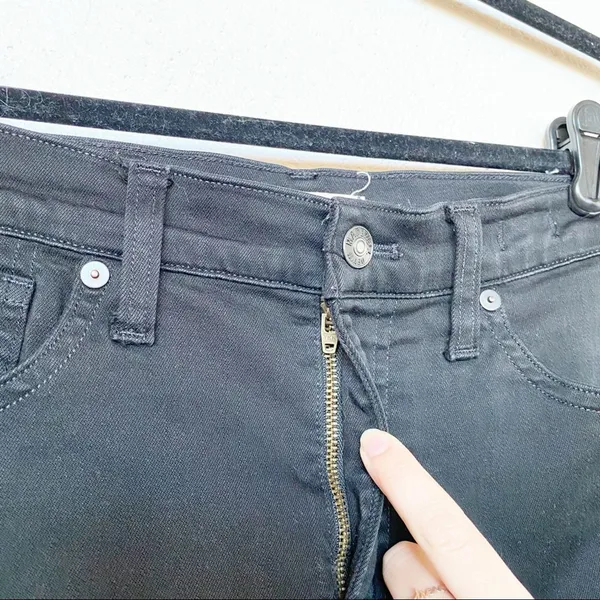 Madewell 10" High Rise Skinny Jeans Black Size 27 - Image 4