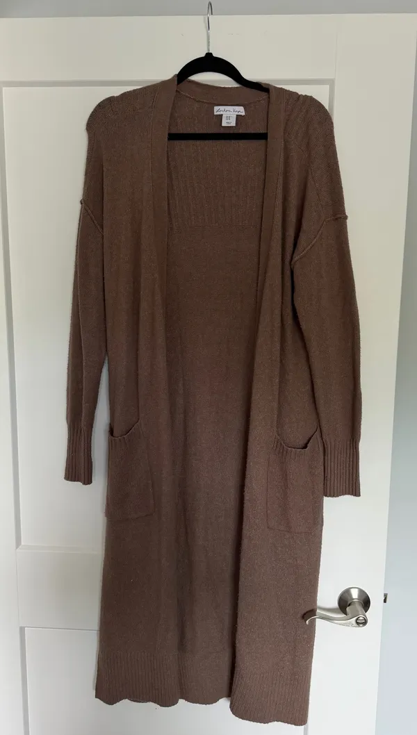 Long Brown Cardigan - Image 3