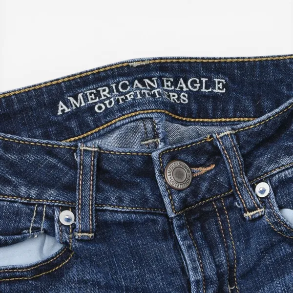 AMERICAN EAGLE Late 2000s Denim Low Rise Boyfriend Jeans - Image 3