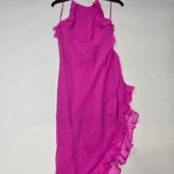 Amanda Uprichard Kalyn Dress in Rose Pink - Image 3