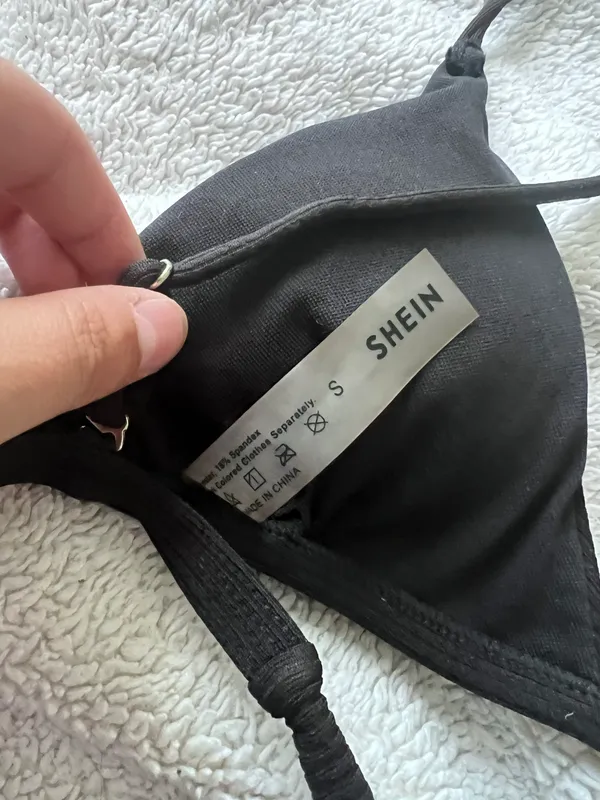 SheIn Black Bathing Suit Top - Image 3