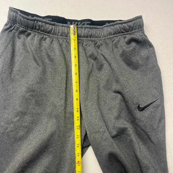 Nike Sportswear Sweatpants Mens xLarge Gray Swoosh Dri Fit Taper Leg Gym Jogger - Image 7