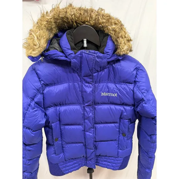 Marmot‎ Women's Helsinki Down 700 Fill Puffer Winter Ski Snow Coat Purple Small - Image 2
