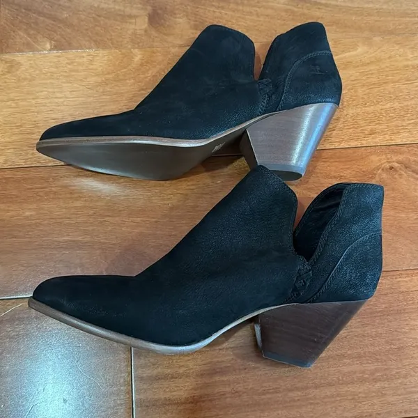 NWOT Frye Reina Cut Out Bootie in‎ black ankle small heel southwestern size 9.5 - Image 11