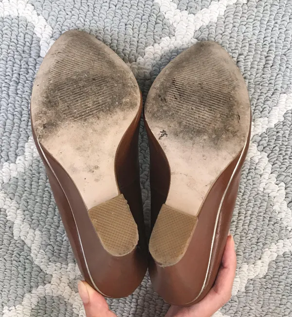 MIA closed Toe Brown Leather Wedge High Heel - Image 7