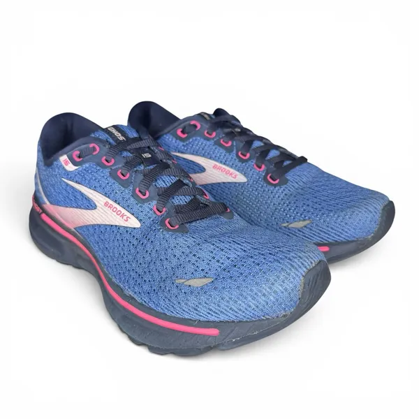 Brooks Ghost 15‎ Blue/Pink Women Running Sneakers 1203801B469 - SZ 7.5 - Image 2