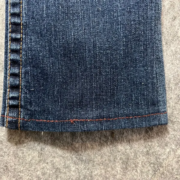True Religion Bootcut Jeans Dark Wash Distressed Denim USA Made Size 29 Altered‎ - Image 4