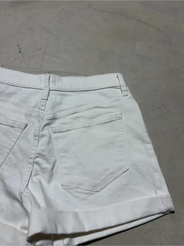 J. Crew White Women’s Rolled-Hem Denim Shorts NWT MSRP$60 25 - Image 6