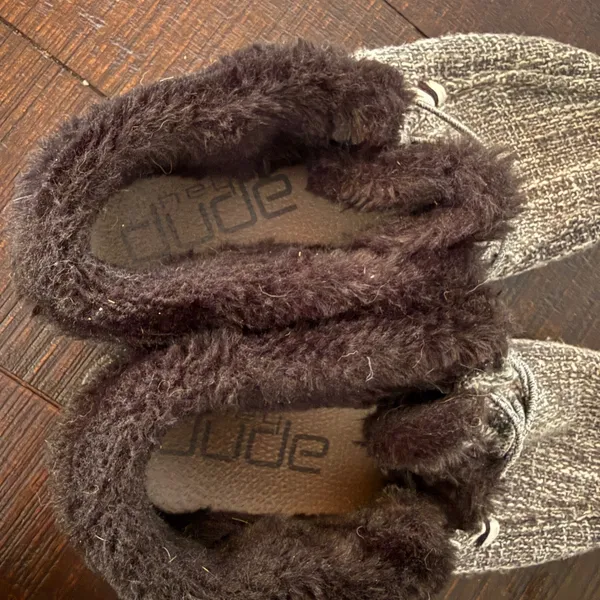 Hey Dude Britt Boho Women Size 8 Cookies and Cream Faux Fur Lined Ankle Boots - Image 4