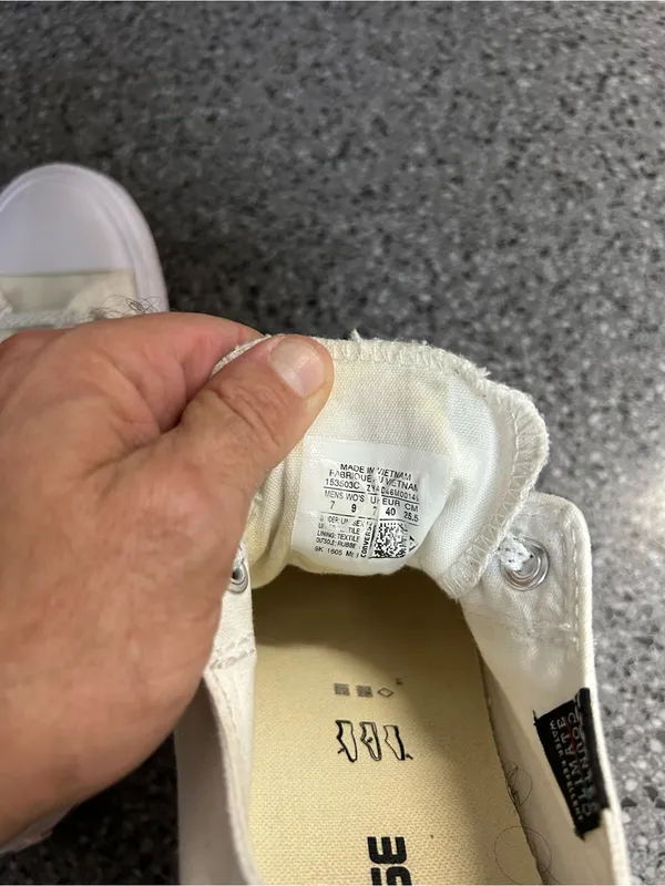 Converse Low-Top Canvas Sneakers in Off-White - Image 5
