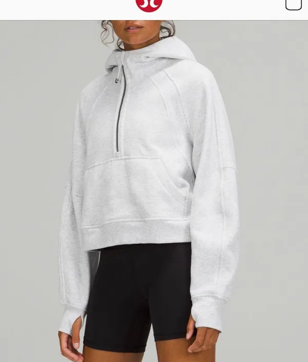 Lululemon Heather Grey Scuba Hoodie - Image 3