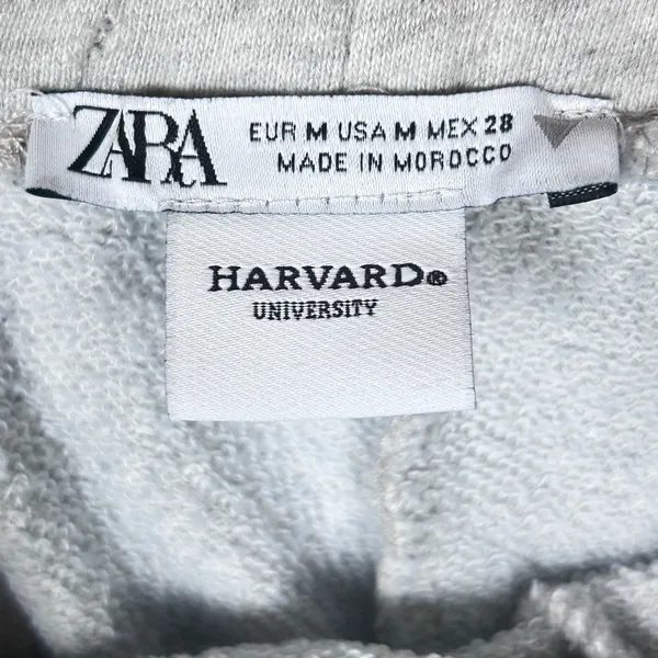 Zara‎ Harvard University Lounge Sweat Shorts Womens M Medium Comfycore Gray Logo - Image 5