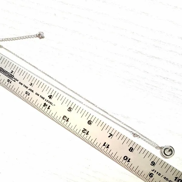 Swarovski “G” Crystal Initial Pendant Necklace - Image 8