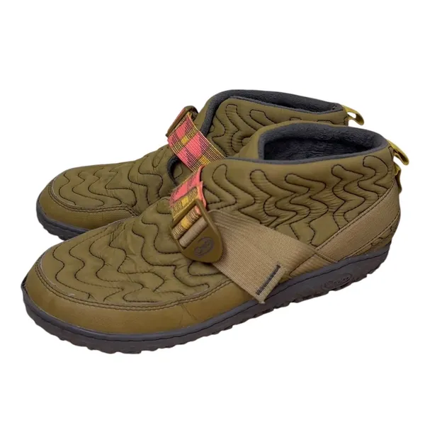 Chaco Ramble Puff Women's 11 Olive Green Quilted Camp Shoes Booties - Image 4