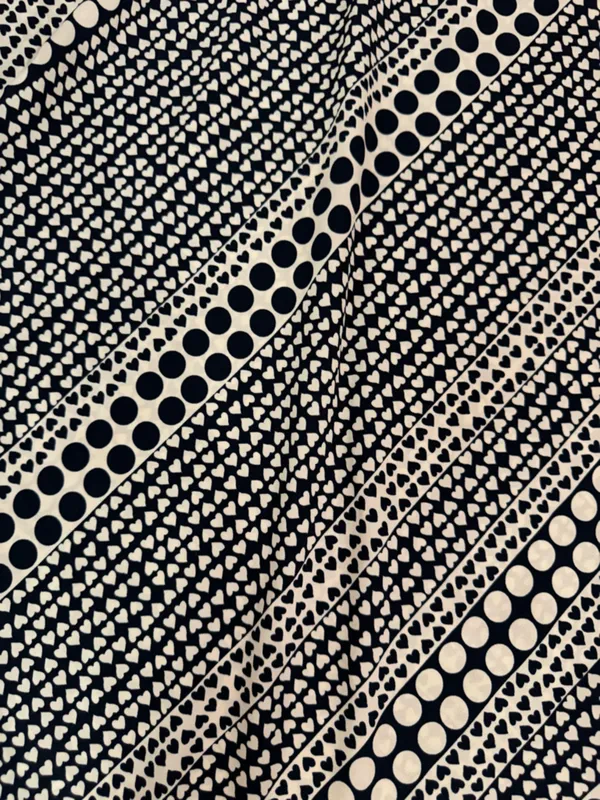 LOFT Black and White Polka Dot A-Line Skirt - Image 2