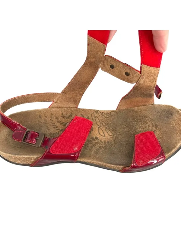 Dr. Andrew Weil Sonora Sandals Red Patent Leather Comfort Size 40 EU 9 US - Image 8