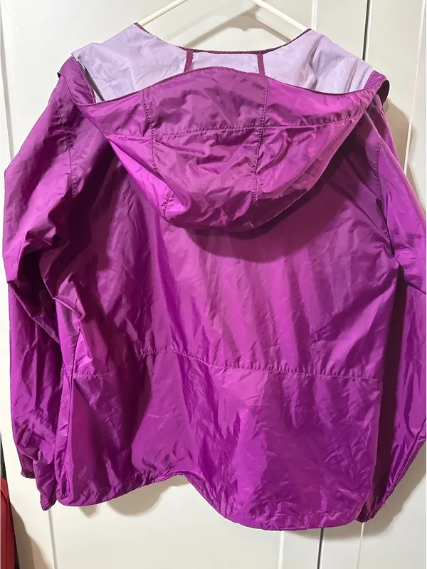 Columbia Women's XL Lightweight Purple Nylon Windbreaker - Image 7