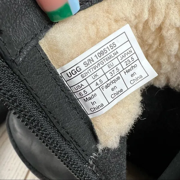 UGG Lorna Buckle Detailed Boots US6.5 Women's Black $190 - Image 6