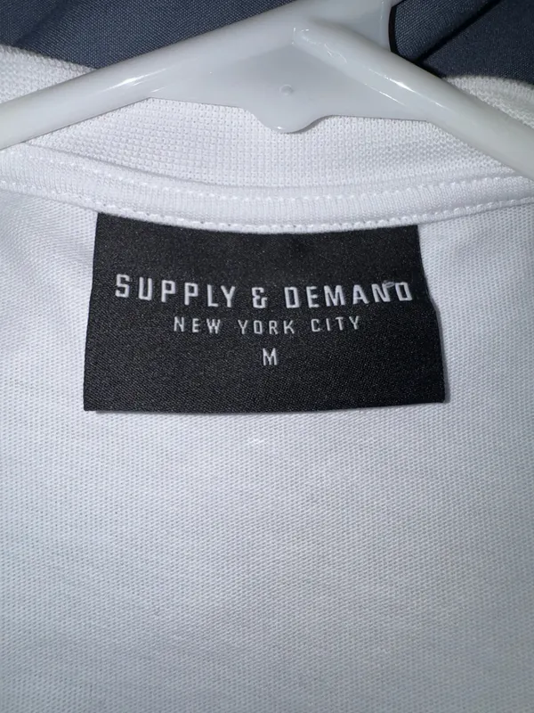Supply and Demand tee White Size M - Image 3