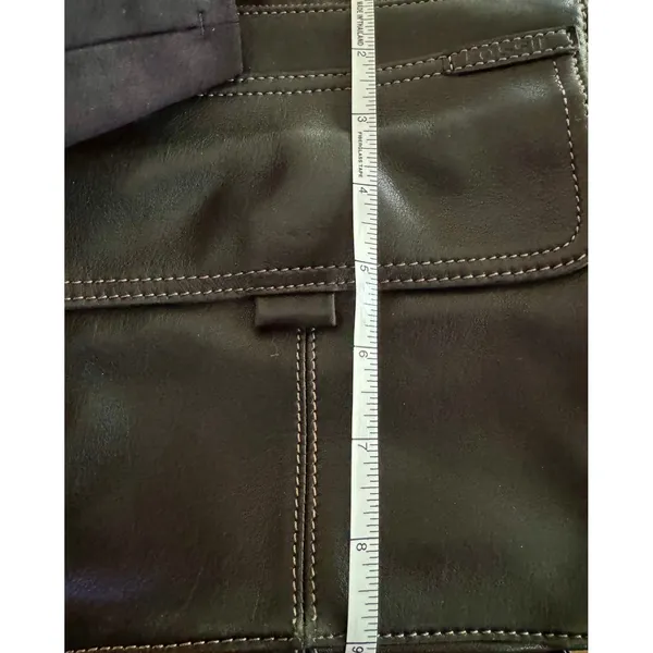 Fossil Black Leather Crossbody Organizer Bag With ID‎ Window And Card Slots - Image 10