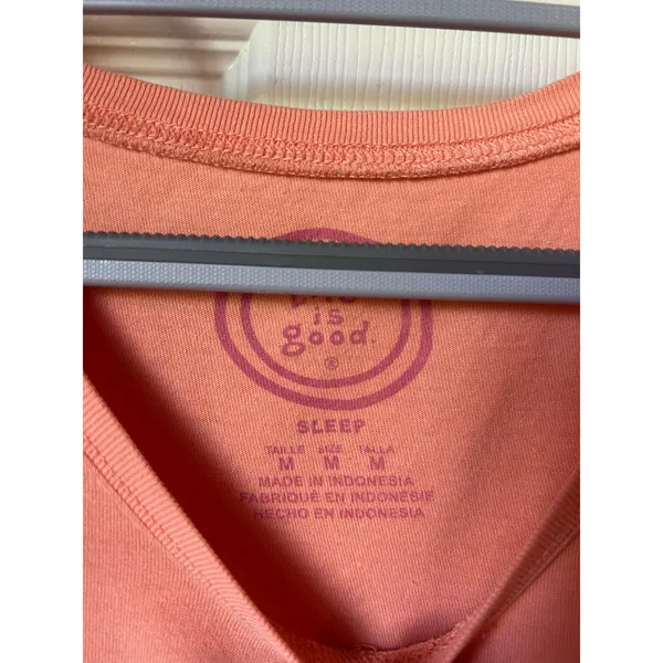 Life Is Good Orange Sleep Tee - Medium - Image 4
