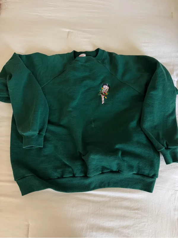 Vintage Betty boop Christmas crew neck sweatshirt - Image 2