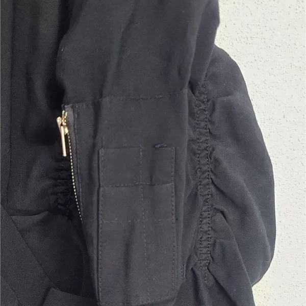 File. 16 Black Full Zip Up Jacket Size Medium‎ Black - Image 6