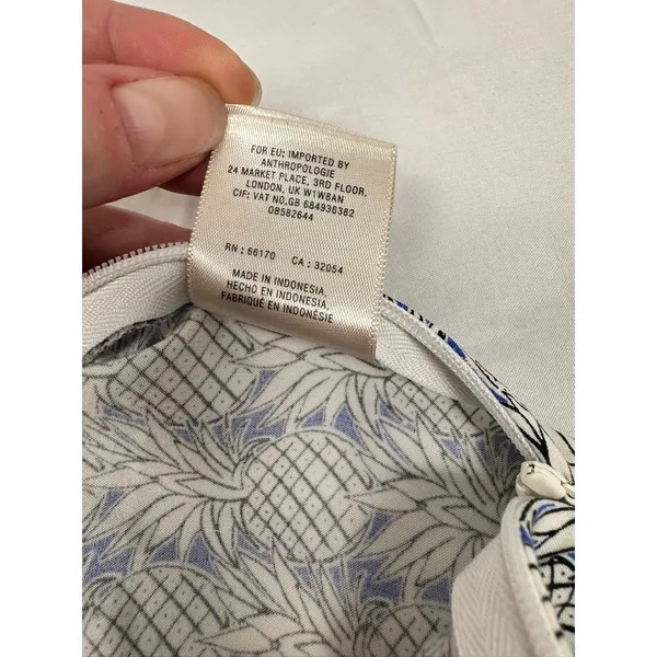 Maeve Anthropologie Pineapple Print Ruffle‎ Hem Shorts Blue White Women Size 0 - Image 9