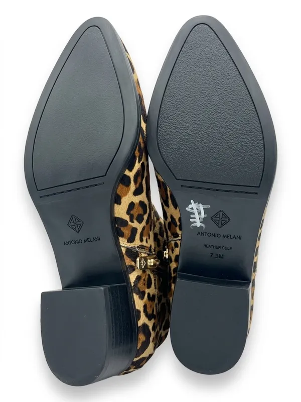 Antonio Melani Lavonnie leopard print haircalf block heel booties 7.5 - Image 8